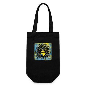 Medusa - Geschenkbeutel für Flaschen - Schwarz - Vorne