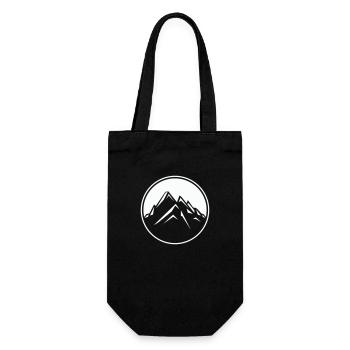mountains - Gift Bag for Bottles - black - Front