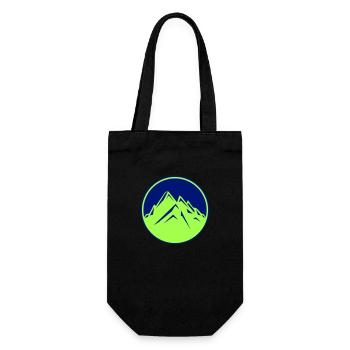 mountains - Gift Bag for Bottles - black - Front
