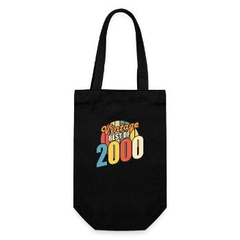 Vintage 2000 Best of 2000 - Annif 24 Years - Gift Bag for Bottles - black - Front