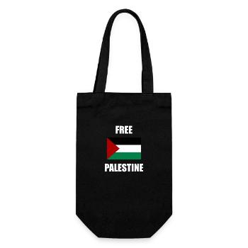 Free Palestine - Gift Bag for Bottles - black - Front