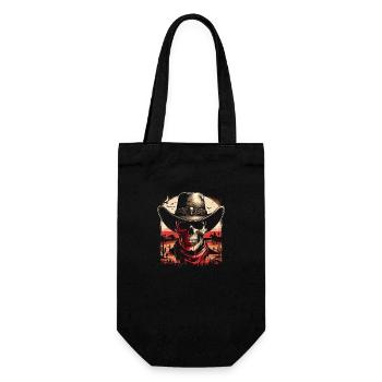 Sunset of the Lone Gunslinger - Gift Bag for Bottles - black - Front