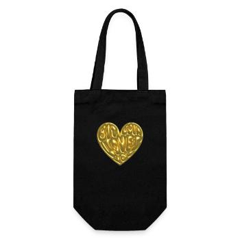 Bitcoin Loves You - Gift Bag for Bottles - black - Front