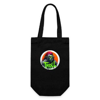 Troll - Geschenkbeutel für Flaschen - Schwarz - Vorne