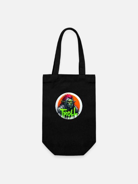 Troll - Geschenkbeutel für Flaschen - Schwarz