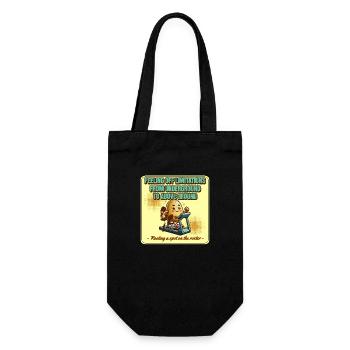 Potato poem for paintball fittness. - Gift Bag for Bottles - black - Front