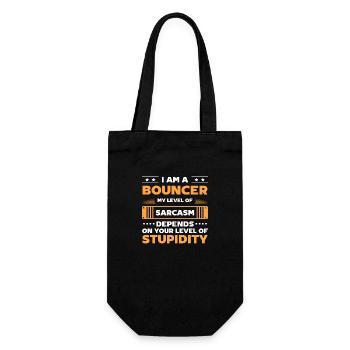 Bouncer Security Strong Party - Gift Bag for Bottles - black - Front