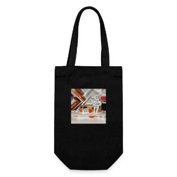 photo output - Gift Bag for Bottles - black - Front