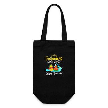 Pool Holidays Bathing - Gift Bag for Bottles - black - Front