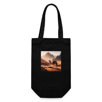 true camel in a desert A3 - Sac à bouteille - noir - Devant