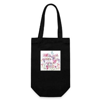 Behind every strong woman.... - Gift Bag for Bottles - black - Front
