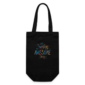slogan illustration style art vector fashion graphics - Gift Bag for Bottles - black - Front