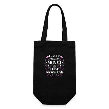Cat House Tiger Cat Mom - Gift Bag for Bottles - black - Front