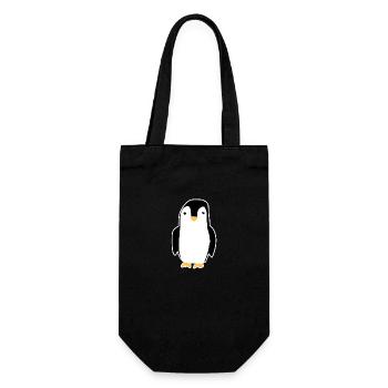 penguin animal symbol bird - Gift Bag for Bottles - black - Front