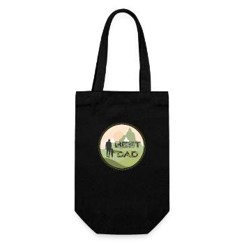 best dad - Gift Bag for Bottles - black - Front