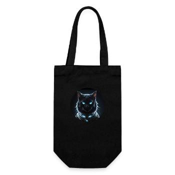 Black Cat - Geschenkbeutel für Flaschen - Schwarz - Vorne