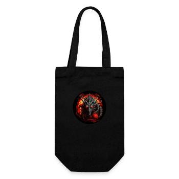 The dragon has seen you - Gift Bag for Bottles - black - Front