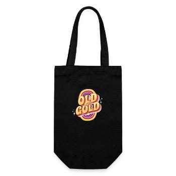 Old but Gold Retro - Geschenkbeutel für Flaschen - Schwarz - Vorne