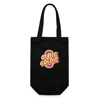 Oldie but Goldie Retro - Geschenkbeutel für Flaschen - Schwarz - Vorne