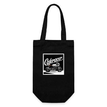 Caferacer black and white - Gift Bag for Bottles - black - Front