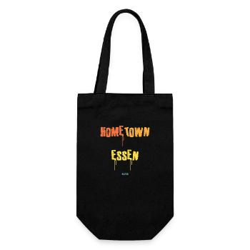 Home Town Essen 2 - Geschenkbeutel für Flaschen - Schwarz - Vorne
