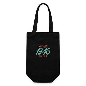 Jahrgang Ausgabe 1946 - Geschenkbeutel für Flaschen - Schwarz - Vorne