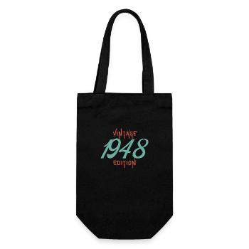 Jahrgang Ausgabe 1948 - Geschenkbeutel für Flaschen - Schwarz - Vorne