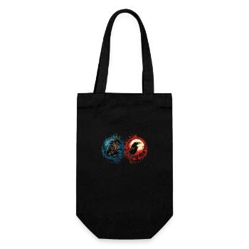 Ancestors of Time - Gift Bag for Bottles - black - Front
