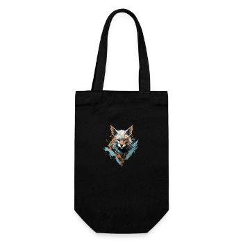 Le renard murmure l’élégance - Sac à bouteille - noir - Devant