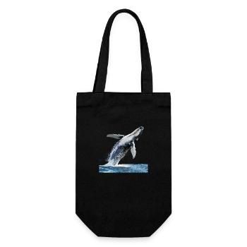 Un spectacle majestueux d’une baleine à bosse - Sac à bouteille - noir - Devant