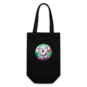 Koala heureux Koala Ours Koala - Sac à bouteille - noir - Devant