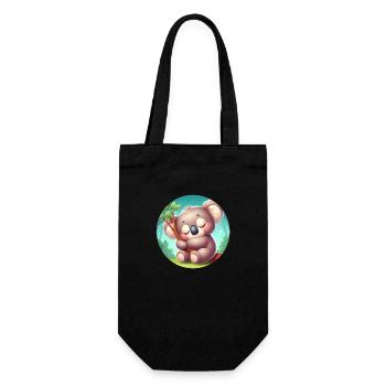 Koala heureux Koala Ours Koala - Sac à bouteille - noir - Devant