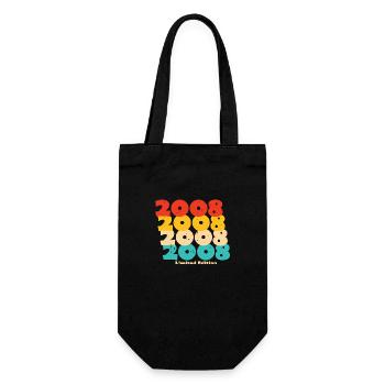 2008: Limited Edition - 16th Anniversary - Gift Bag for Bottles - black - Front