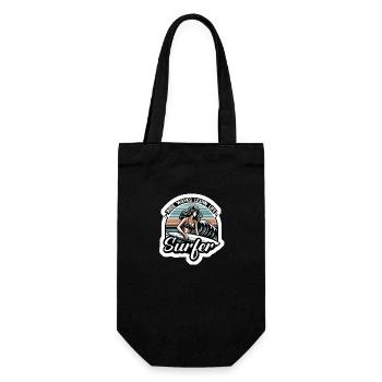 Ride Waves Learn Life - Gift Bag for Bottles - black - Front