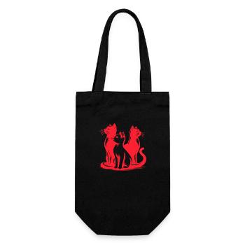 Chat, Chat, Chats, Animaux De Compagnie, Animal De Compagnie, Mignon, Animal, Animal De Compagnie - Sac à bouteille - noir - Devant