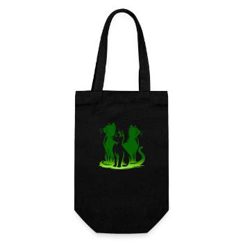 Chat, Chat, Chats, Animaux De Compagnie, Animal De Compagnie, Mignon, Animal, Animal De Compagnie - Sac à bouteille - noir - Devant