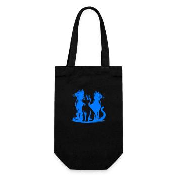 Chat, Chat, Chats, Animaux De Compagnie, Animal De Compagnie, Mignon, Animal, Animal De Compagnie - Sac à bouteille - noir - Devant