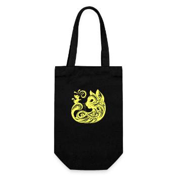 Katze, Katze, Katzen, Haustiere, Haustier, niedlich, Tier, Haustier - Geschenkbeutel für Flaschen - Schwarz - Vorne