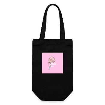 Lollipop- candy - Gift Bag for Bottles - black - Front