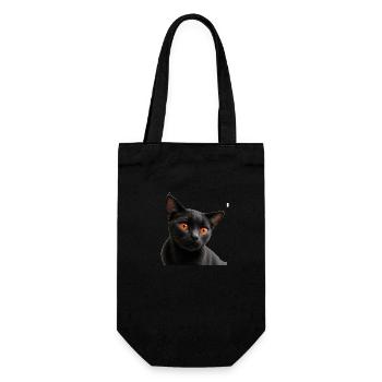 Chat noir - Sac à bouteille - noir - Devant