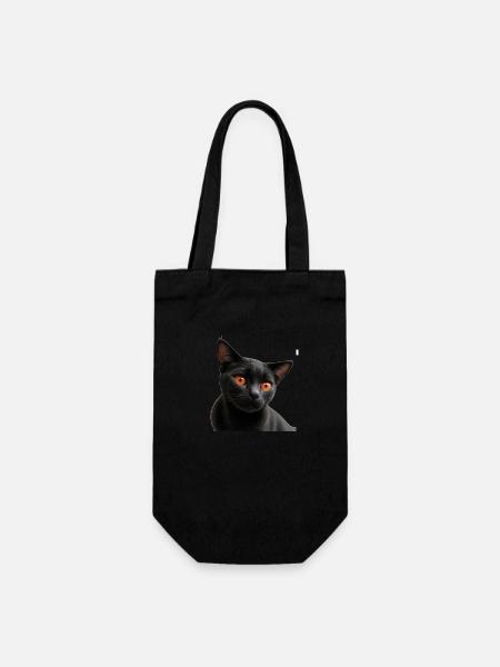 Chat noir - Sac à bouteille - noir