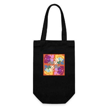 Fleurs sauvages - Sac à bouteille - noir - Devant