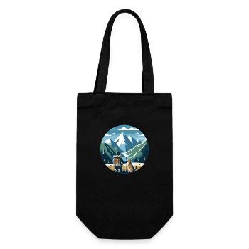 Adventure Friends, randonneurs avec chiens en montagne - Sac à bouteille - noir - Devant