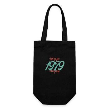 Jahrgang Ausgabe 1979 - Geschenkbeutel für Flaschen - Schwarz - Vorne