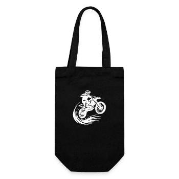 Hobby Motorsport Off-Road Machine in Jump - Gift Bag for Bottles - black - Front