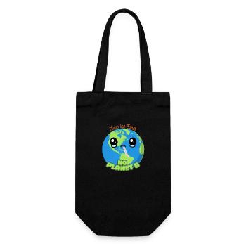 Save the Earth - no Planet B - Gift Bag for Bottles - black - Front