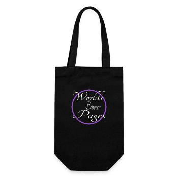 book lovers happy contemporary literature - Gift Bag for Bottles - black - Front