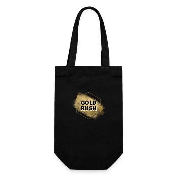 Gold- Rush Logo - Gift Bag for Bottles - black - Front