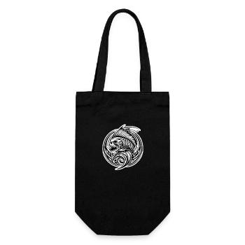 Symbolik von Stammestätowierungen - Geschenkbeutel für Flaschen - Schwarz - Vorne