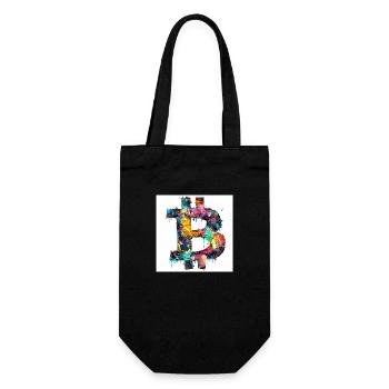 BTC Logo Bitcoin coloré Art Couleur Crypto - Sac à bouteille - noir - Devant